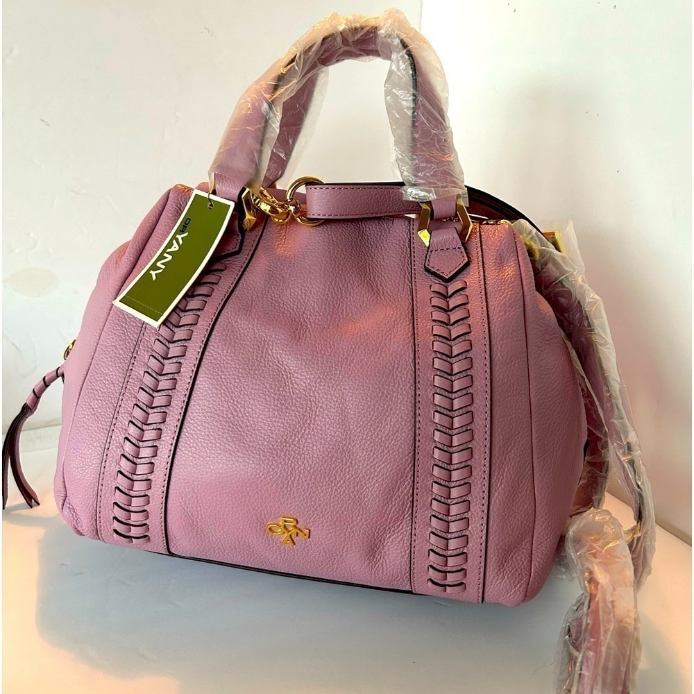 Oryanay NWT Lavender Pebble Leather Satchel